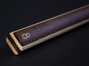 Rallonge pour queue de billard en Sipo + frêne d'olivier