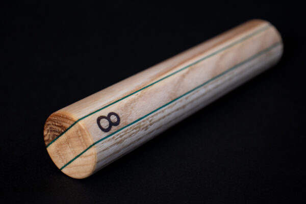 Rallonge pour queue de billard en frêne olivier + placage vert