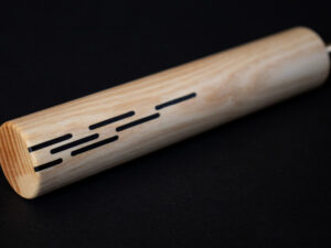 Rallonge pour queue de billard en frêne d'olivier avec incrustation d'ébène moderne