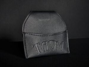 Porte-craie Taom en simili cuir noir