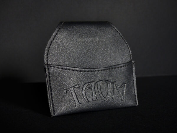 Porte-craie Taom en simili cuir noir