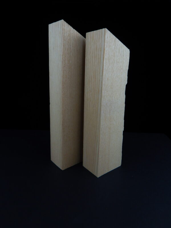frêne P1 210 x 65 x 45 mm P2 210 x 40 x 45 mm
